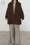 Mutedance 24 Autumn/Winter Cardigan Wool Jacket MD-MD24FW24-BROWN MD24FW23 MD24FW24